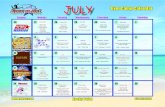 JULY Gym Camp Calendar - gmgc.com Blow up obstacle course! Black Belt - Full obstacle course to show