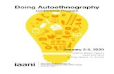 DA 2020 Program ... Doing Autoethnography Conference Program iaani International Association of Autoethnography