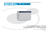 Installation and Operation Manual INCUBATOR Installation and Operation Manual Part Number (Manual):