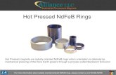 Hot Pressed NdFeB Rings - Hot Pressed NdFeB Rings . Hot Pressed magnets are radially oriented NdFeB
