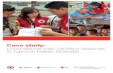 Unconditional cash transfers response to Typhoon ... Case study: Unconditional cash transfers response