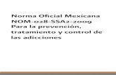 Norma Oficial Mexicana NOM-028-SSA2-2009 Para la ... MODIFICACION a la Norma Oficial Mexicana NOM-028-SSA2-1999,