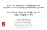 Incorporating Experiential Learning and Digital Badging in ... · PDF file EvaluationFaculty will review reflection responses Goal 3: Demonstrate knowledge and skills through written