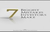 1 Seven Biggest Mistakes Investors Make www ... Seven Biggest Mistakes Investors Make One: Using too