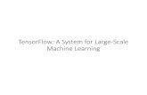 TensorFlow: A System for Large-Scale Machine Learning TensorFlow Flexible dataflow-based programming