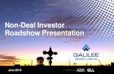 Non-Deal Investor Roadshow Presentation - Galilee- Energygalilee- Non-Deal Investor Roadshow Presentation