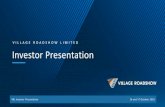 VILLAGE ROADSHOW LIMITED Investor Presentation VILLAGE ROADSHOW LIMITED Investor Presentation. VRL Investor