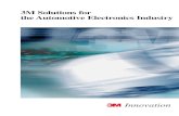 3M Solutions for the Automotive Electronics Industry SOLUTIONS FOR AUTOMOTIVE ELECTRONICS INDUSTRY Labelling
