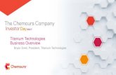 Titanium Technologies Business Overview ... Titanium Technologies Business Overview 2 BUSINESS OVERVIEW