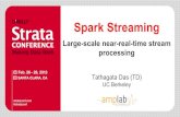 Spark Streaming - spark. Spark)treats)each)batch)of)dataas)RDDs)and) processes)them)using)RDD)operaons)!