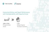Improving Python and Spark Performance and ... ¢â‚¬¢ Apache member ¢â‚¬¢ Apache PMCs: Arrow, Kudu, Incubator,