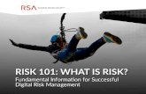 Risk 101: What is Risk? - RSA.com RISK 101: WHAT IS RISK? | 10 Quantification Measuring the financial