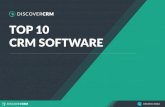 TOP 10 CRM SOFTWARE - Discover CRM TOP 10 CRM SOFTWARE 1 HubSpot HubSpot CRM 2 Salesforce Salesforce
