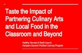 Taste the Impact of Partnering Culinary Arts and Local ... · PDF file National Restaurant Culinary Curriculum. Attract, empower and advance today’s and tomorrow’s restaurant and
