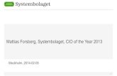 Mattias Forsberg, Systembolaget, CIO of the Year 2013 mattias_forsberg_ Mattias Forsberg, Systembolaget,