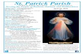St. Patrick Parish ... 2020/04/19 ¢  Serving the People of Rutland, Oakham and Hubbardston April 19,