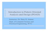 Introduction to Pattern Oriented Analysis and Design (POAD) hhammar/rts/adv rts/adv rts...¢  Design