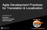 Agile Development Practices for Translation & ... or complete end-to-end translation and localization