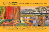 Winter/Spring 2018 Catalog - Welcome to OLLI Winter/Spring 2018 Catalog Lifelong Learning for Ages 50