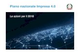 Le azioni per il PowerPoint...¢  Piano nazionale Impresa 4.0 2017-2020 Obiettivi Fonte: Cabina di Regia