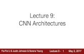 Lecture 9: CNN Architectures - Artificial Lecture 9 - 19 May 2, 2017 Case Study: AlexNet [Krizhevsky