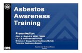 Asbestos Awareness Asbestos Awareness - Definitions ¢â‚¬¢ Asbestos: chrysotile, amosite, crocidolite,