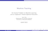 Machine Teaching - pages.cs.wisc. jerryzhu/career/pub/  Machine Teaching A(D)