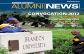 SUMMER 2012 Brandon University ALUMNI NEWS ... SUMMER 2012 ALUMNI Brandon University NEWSConvoCation
