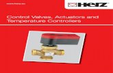 Control Valves, Actuators and Temperature reguliavimo  ¢  These Control Valves are characterised