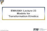 EMA5001 Lecture 23 Models for Transformation Kinetics Temperature ¢â‚¬â€œ Time ¢â‚¬â€œ Transformation (TTT)