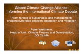 Global Climate Change Alliance: Informing the ... Global Climate Change Alliance: Informing the International