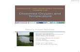 Dissolved Oxygen and Temperature - cdn2. Dissolved Oxygen and Temperature Marcy Knoll Wilmes MiCorps