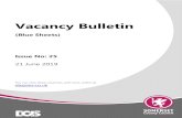 Vacancy Bulletin - Somerset Documents/Blue... Vacancy Bulletin (Blue Sheets) Issue No: 25 21 June 2019