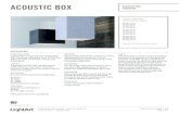 ACOUSTIC BOX OVERVIEW - ¢â‚¬› ...Acoustic-Box_Spec...¢  acoustic box renderings and dimensions acoustic