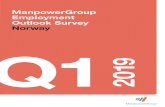 ManpowerGroup Employment Outlook Survey Norway Q1 2019 The ManpowerGroup Employment Outlook Survey for