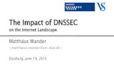 The Impact of DNSSEC - uni-due.de · PDF file 19-06-2015  · GOST R 34.10-2001 30 Signature verify failure ECDSA P-256/SHA-256 29 ECDSA P-384/SHA-384 19 RSA Key Size Domains 512 13,674