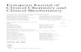 European Journal of Clinical Chemistry and Clinical ... Clinical Chemistry and Clinical Biochemistry