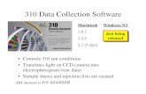 310 Data Collection Software - Strbase 310 Data Collection Software ¢â‚¬¢ Controls 310 run conditions