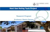 Next Gen Rating Tools Project ... Next Gen Rating Tools Project Next generation Rating Tools Project