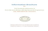 Information Brochure-2019 Final - IIT 2019-03-15¢  Information Brochure for Post Graduate Admissions