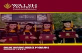 ONLINE NURSING DEGREE PROGRAMS - Walsh University ONLINE NURSING DEGREE PROGRAMS   |