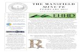 THE MANSFIELD MINUTE - THE MANSFIELD MINUTE FEBRUARY 2017 v Town Hall will be closed on Feb. 20 for