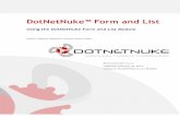 DotNetNuke¢â€‍¢ Form and List - GitHub ... DotNetNuke Form and List Using the DotNetNuke Form and List