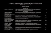 The California School Psychologist - CASPOnline The California School Psychologist, 2007, Vol. 12 The