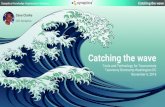 Catching the wave Dave Clarke - Synaptica LLC 11/6/2018 ¢  Concepts in taxonomies provide the metadata