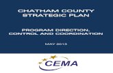 CHATHAM COUNTY STRATEGIC PLAN 2019-05-19¢  CHATHAM COUNTY STRATEGIC PLAN PROGRAM DIRECTION, CONTROL