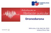 Dronedarona First episode of uncomplicated AE emergency department Consecutive AF patients NOS. emergency