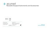 Reusable Surgical Instruments and Accessories from instruments. ¢â‚¬¢ Surgical instruments must be dried