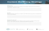 Content Marketing Strategy - ..:: O¢â‚¬â„¢Keeffe content marketing strategy. Title: Content Marketing Strategy