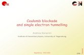 Coulomb blockade and single electron tunnelling doa17296/... Coulomb oscillations Kouwenhoven et al.,